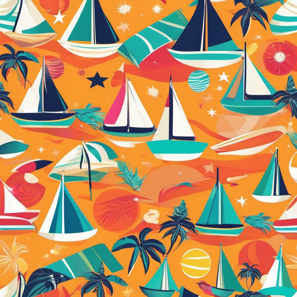 Beach Towel clipart - Colorful beach towel under the sun, ,vector color clipart,minimal