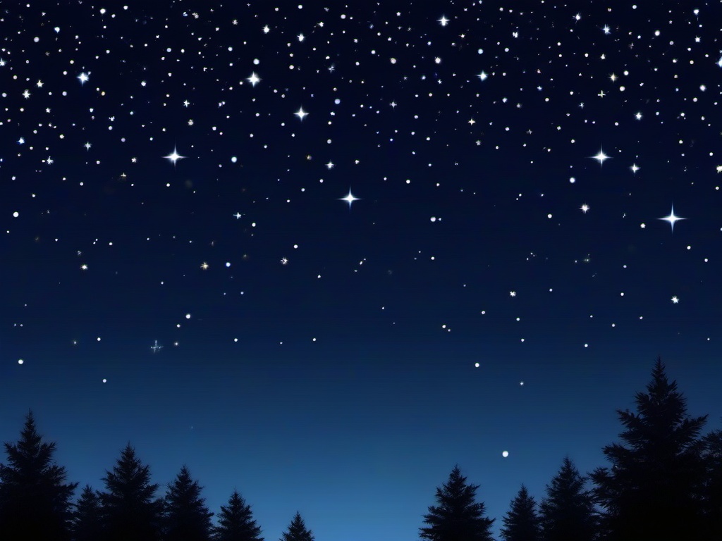 Dark Blue Sky With Stars Wallpaper  ,desktop background wallpaper