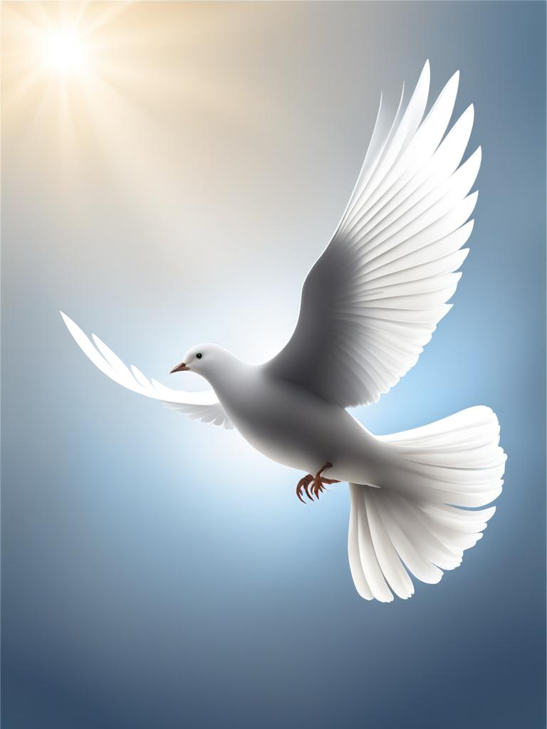 dove clipart - a peaceful dove in graceful flight, the embodiment of tranquility and serenity 