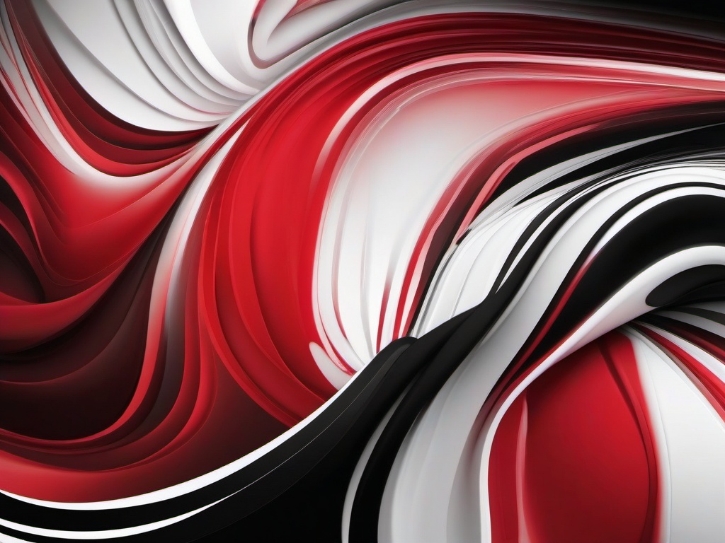 Red Black And White Background-Dramatic red, black, and white swirls in an abstract, modern art style  background wallpaper