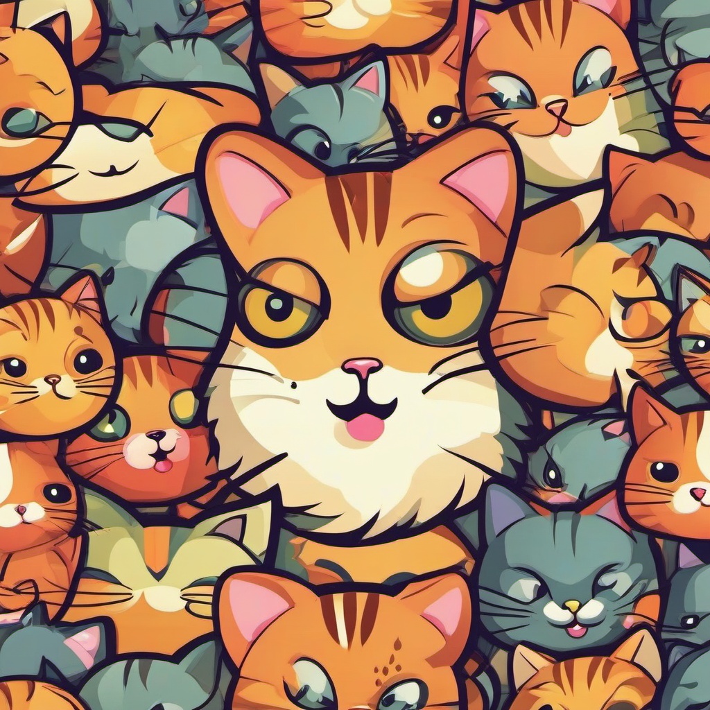 Cat Background Wallpaper - background cartoon cat  