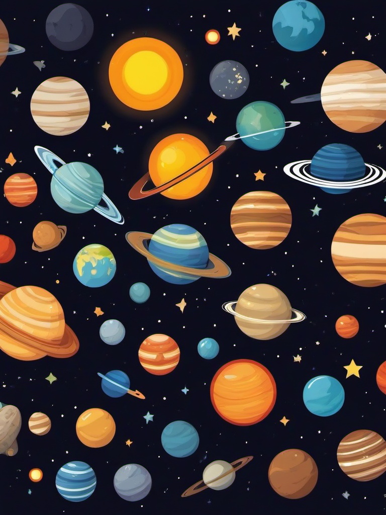 cute solar system wallpaper  ,mobile iphone background wallpaper