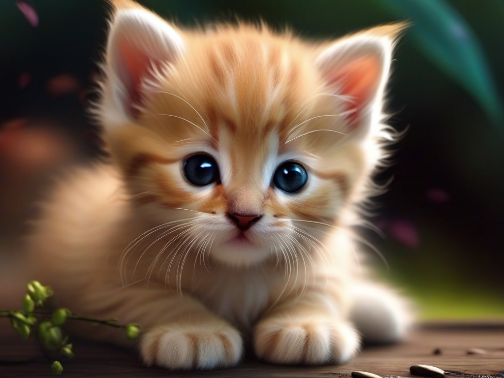 wallpaper kitten cute  ,desktop background wallpaper