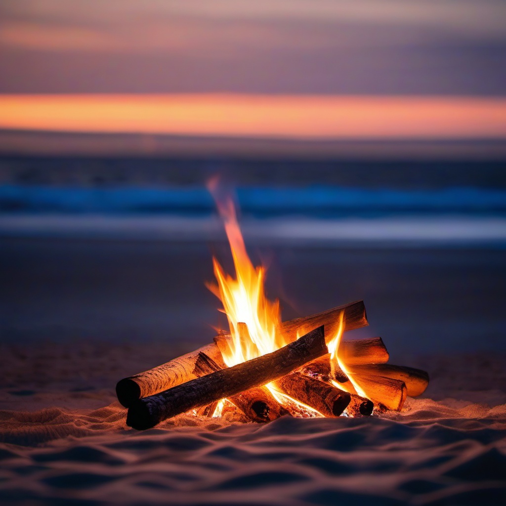 Winter Bonfire on the Beach  background picture, close shot professional product  photography, natural lighting, canon lens, shot on dslr 64 megapixels sharp focus