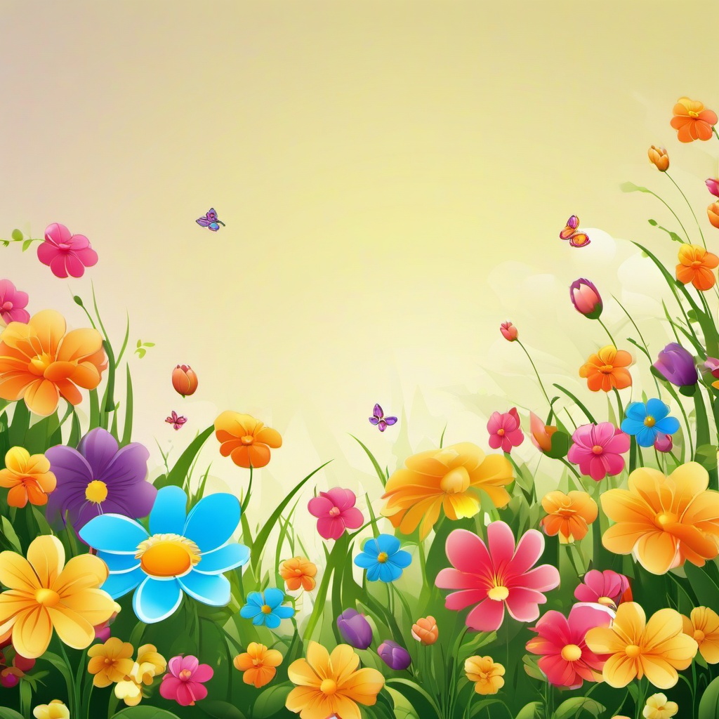 Flower Background Wallpaper - flower background cartoon  