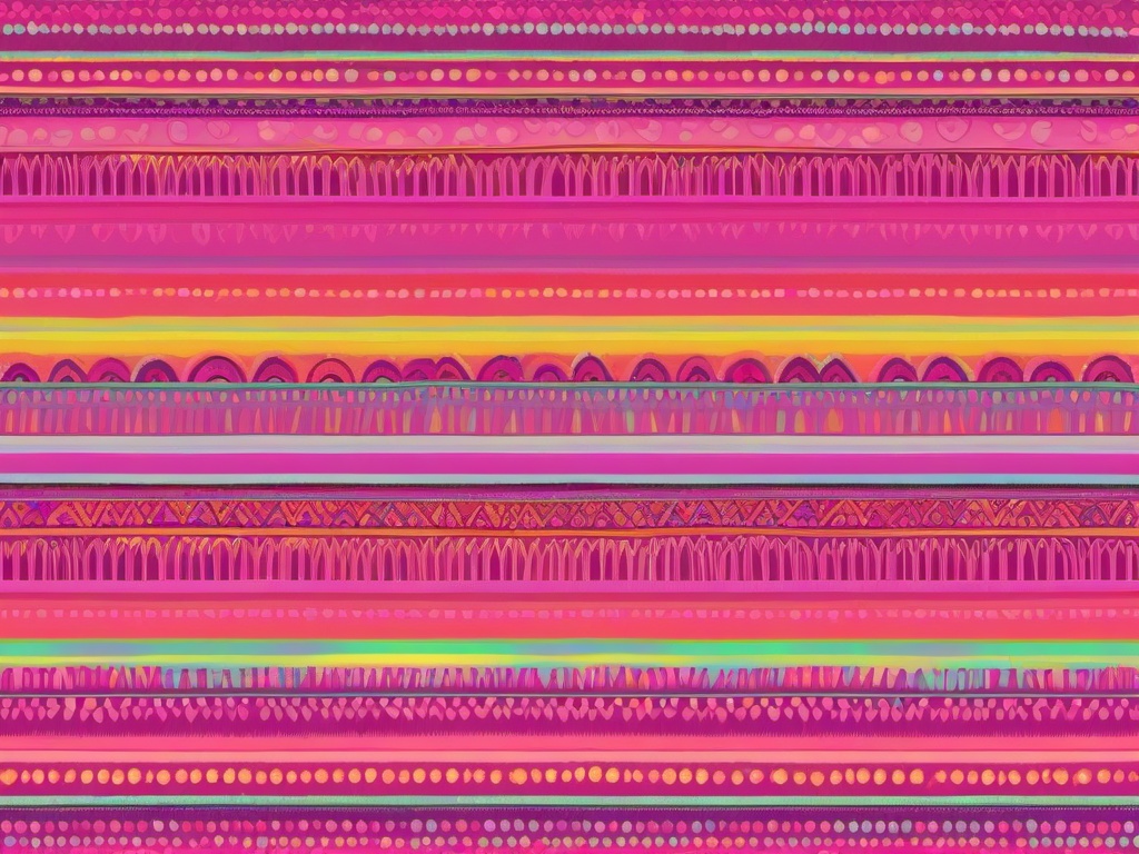 Pink Boho Rainbow Background  