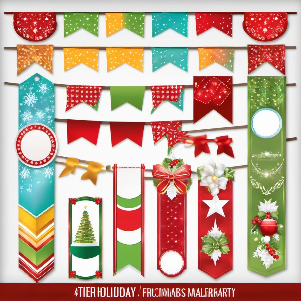 Banner clipart - holiday-themed banners for decorations  