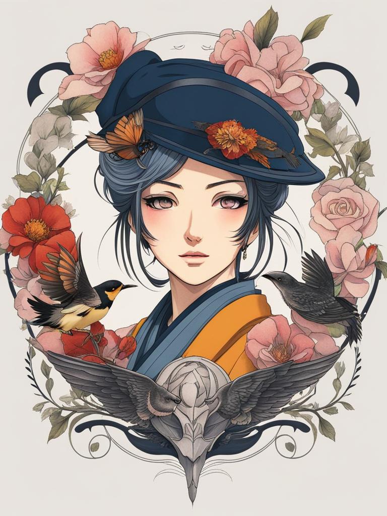 anime-inspired tattoo designs, capturing characters and moments from beloved series. 