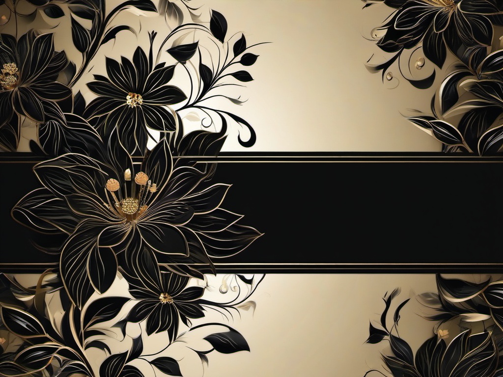 Black Background With Flowers Wallpaper  ,desktop background wallpaper