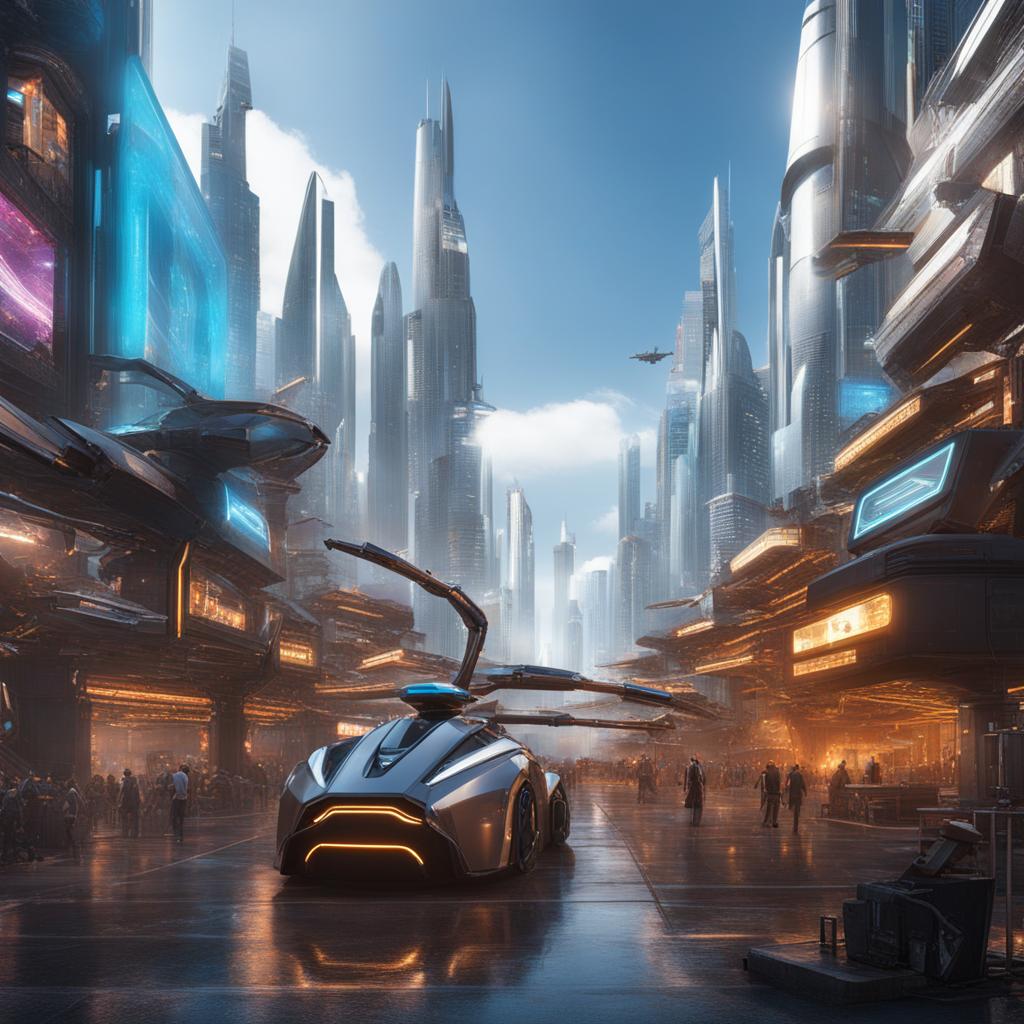 immerse yourself in the futuristic robot paradise, a city where robots cater to your every need. 