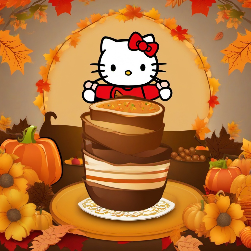 Thanksgiving Background Wallpaper - hello kitty thanksgiving background  