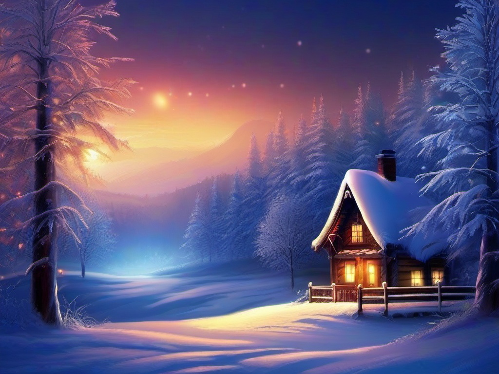 Winter Lights Wallpaper  