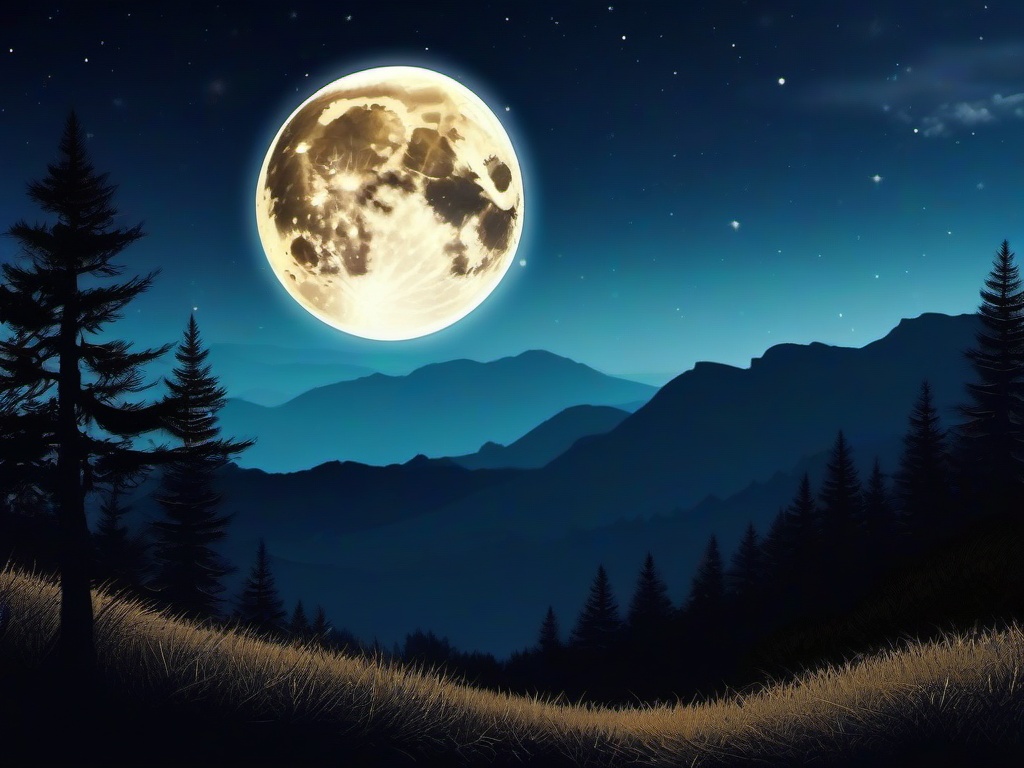 Moon Night Sky Background  ,desktop background wallpaper