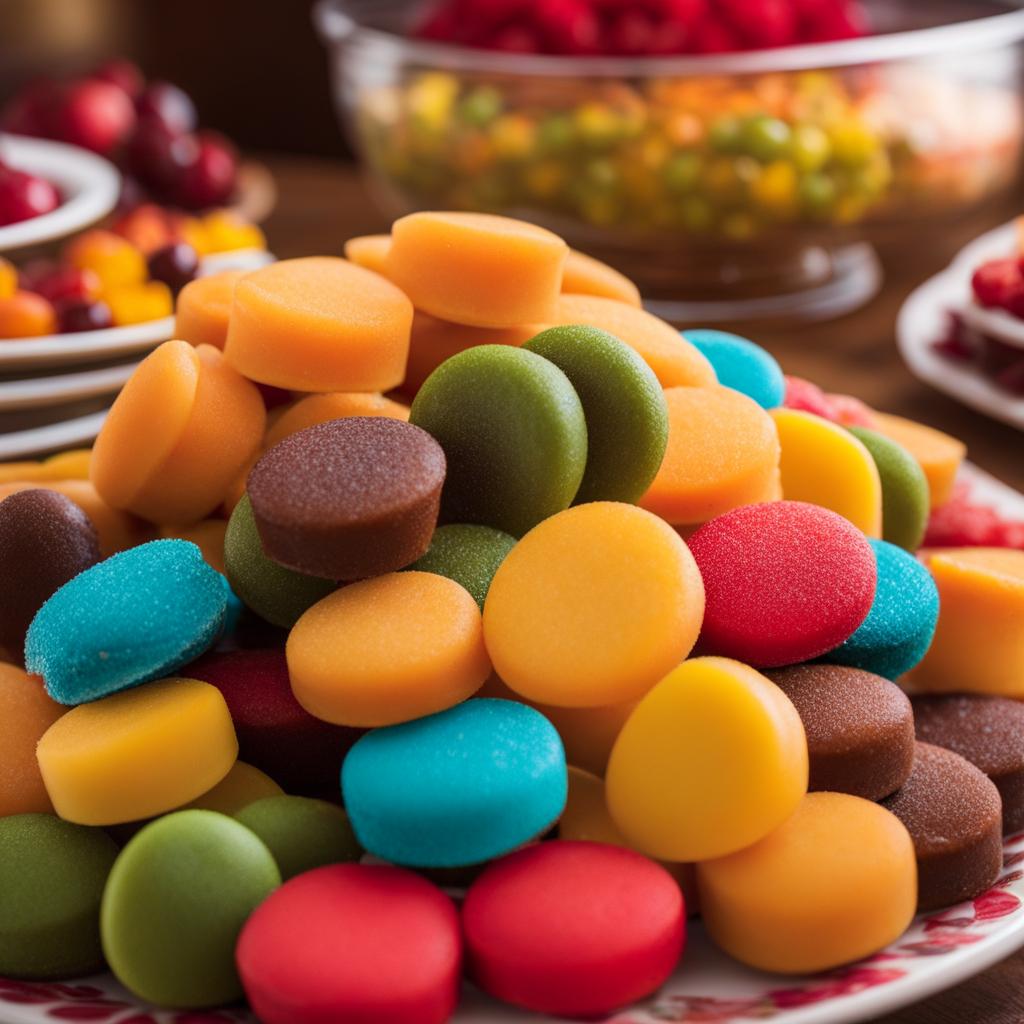 cocina at a family gathering - admiring colorful cocina sweets, popular in chilean cuisine, at a festive family gathering. 