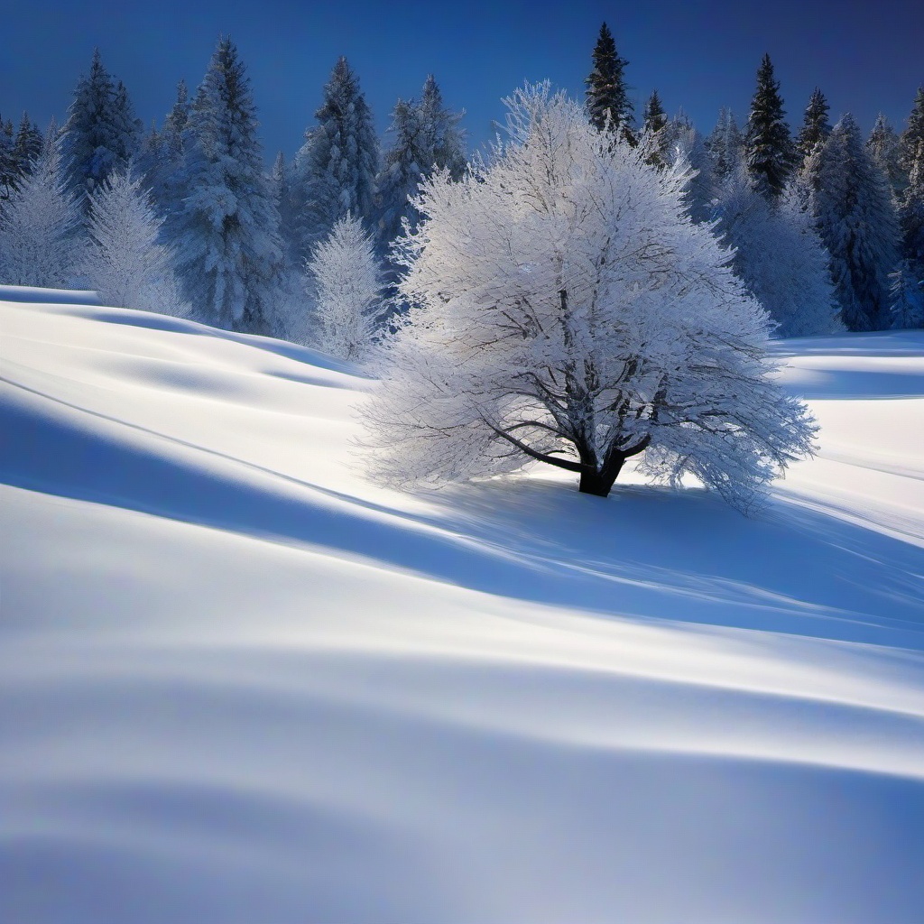 Snow Background Wallpaper - snow and tree background  