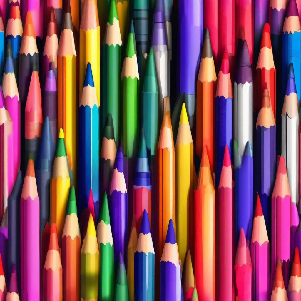 Crayon clipart - crayon art project with vibrant colors  