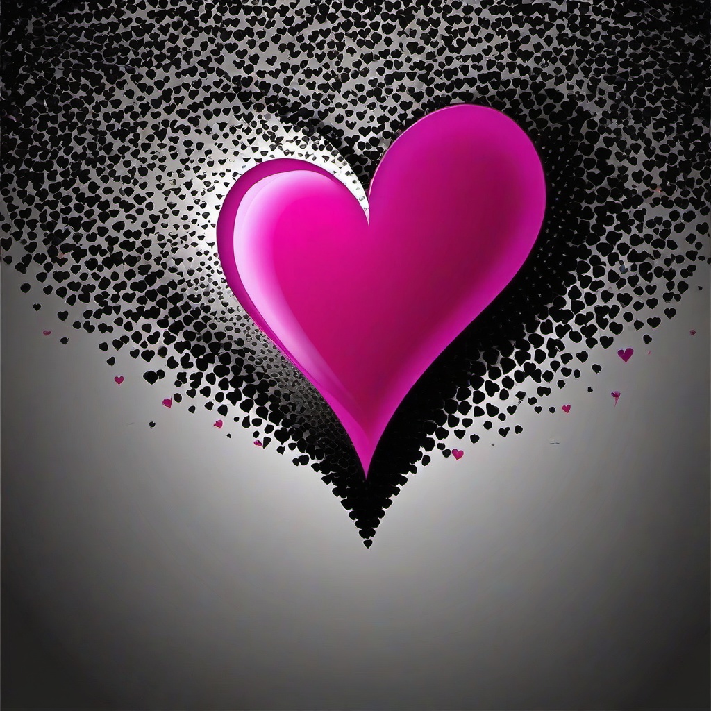 Heart Background Wallpaper - black wallpaper with pink heart  