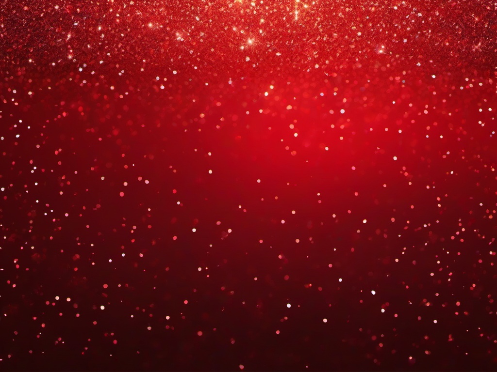 Bright Red Glitter Background  