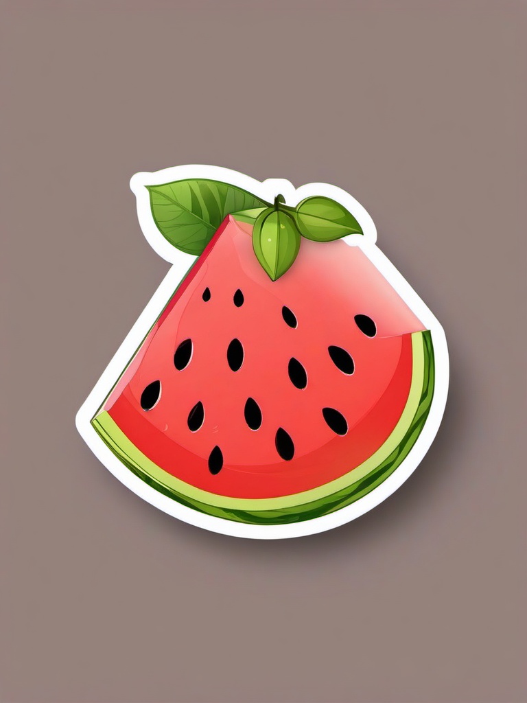 Joyful Watermelon sticker- Summery Sweetness, , color sticker vector art