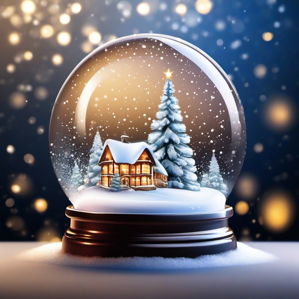 Christmas Background Wallpaper - snow globe transparent background  