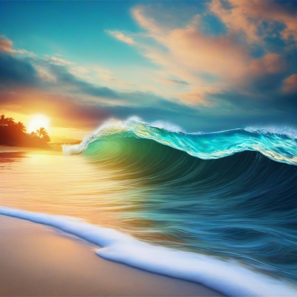 Beach background - beach background waves  