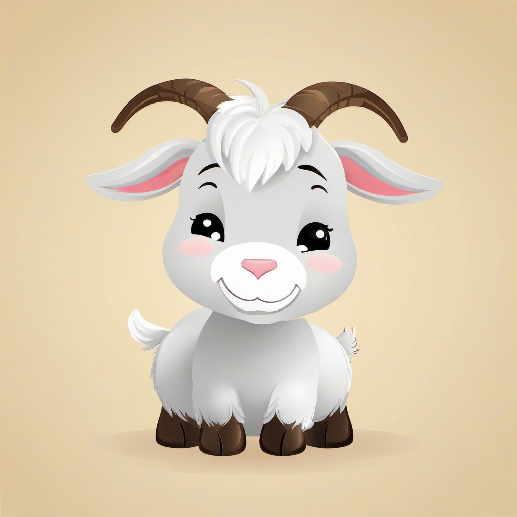 Goat clipart - cute cartoon goat  clipart