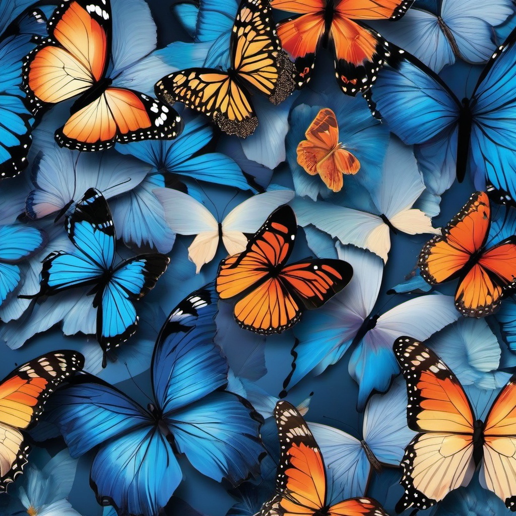 Butterfly Background Wallpaper - aesthetic wallpaper blue butterfly  