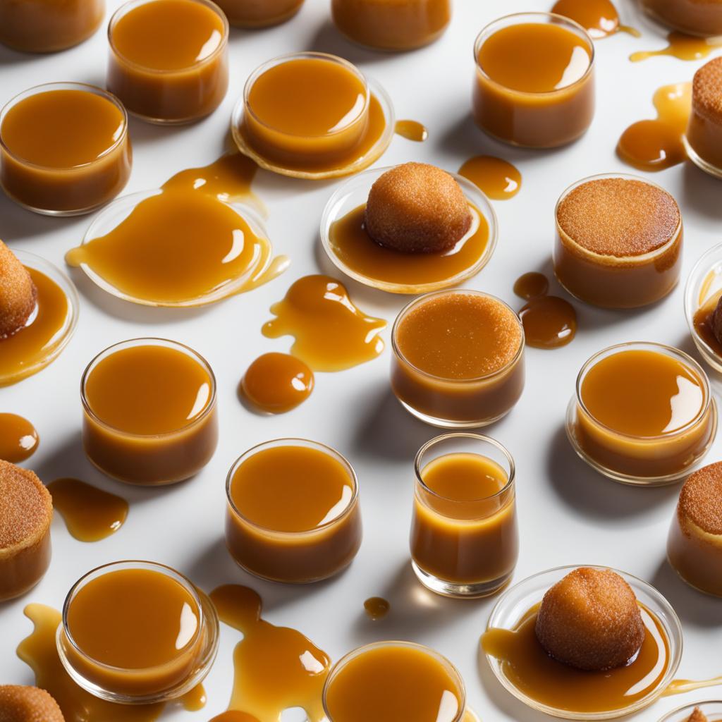 an individual serving of crème caramel, silky custard topped with a golden caramel glaze. 