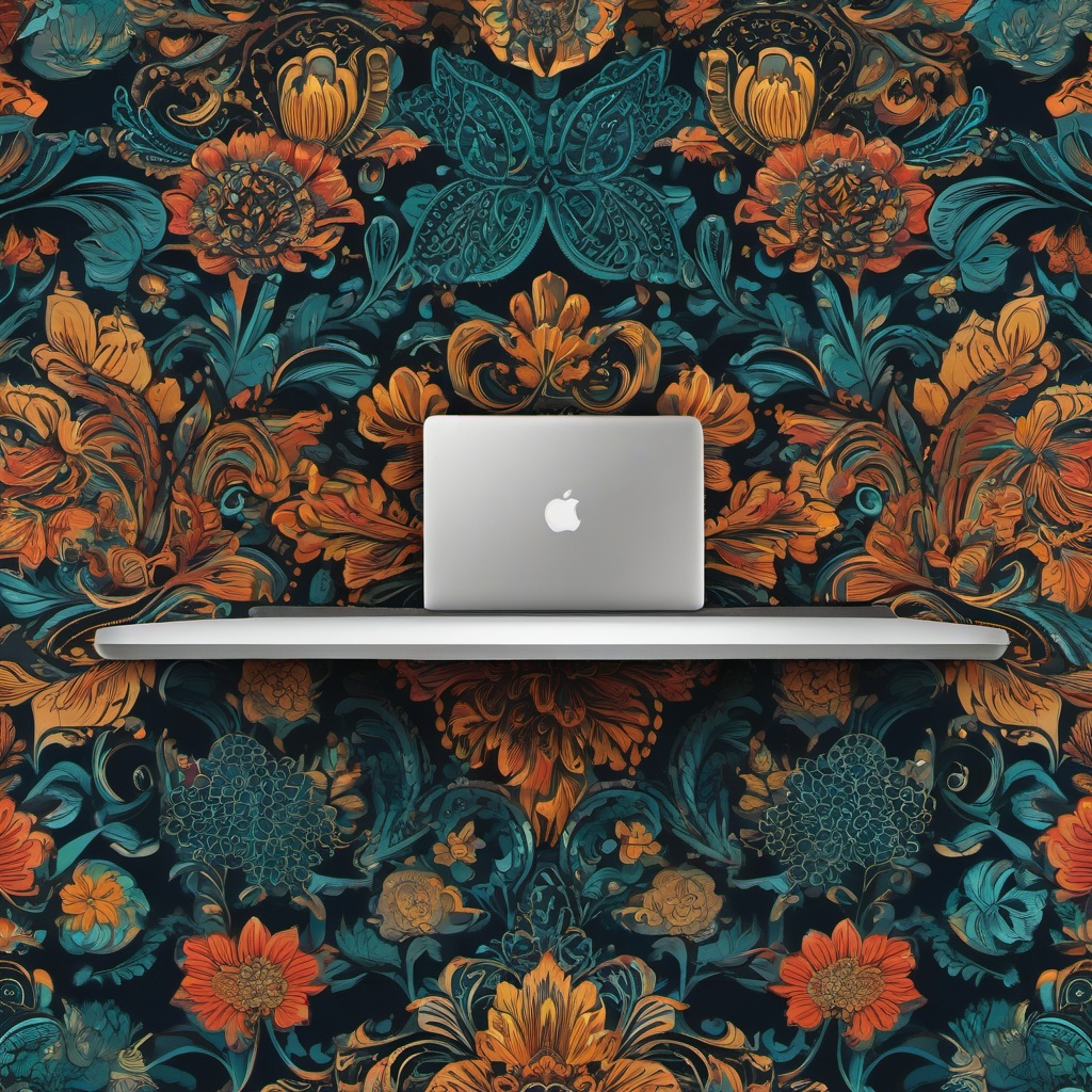 Wallpaper for Laptop - Productive Workspace  intricate patterns, splash art, wallpaper art