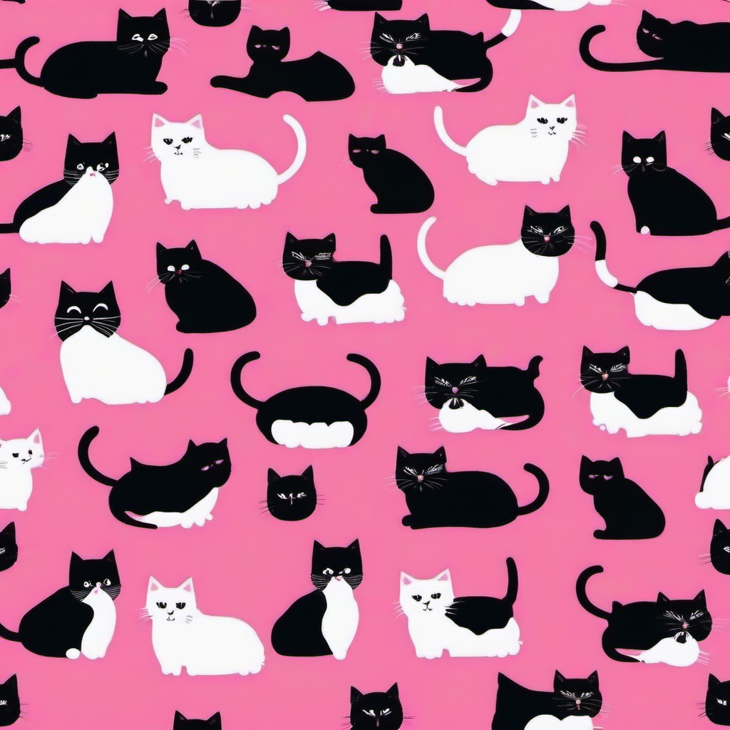 Cat Background Wallpaper - cute cat pink background  