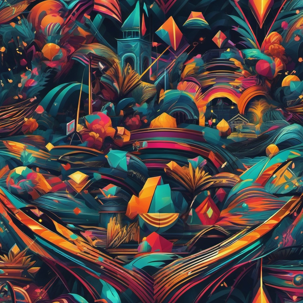 Gamer Wallpaper - Gaming Battle Arena wallpaper, abstract art style, patterns, intricate