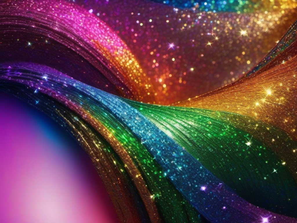 Glitter Wallpaper Rainbow  