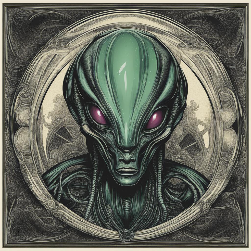 alien clipart - an enigmatic alien entity, a glimpse into the realm of the unknown 