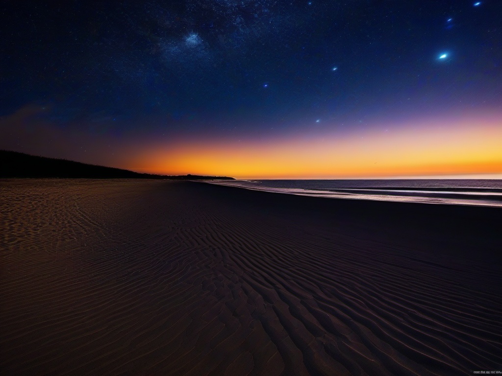 Night Sky Beach Wallpaper  ,desktop background wallpaper