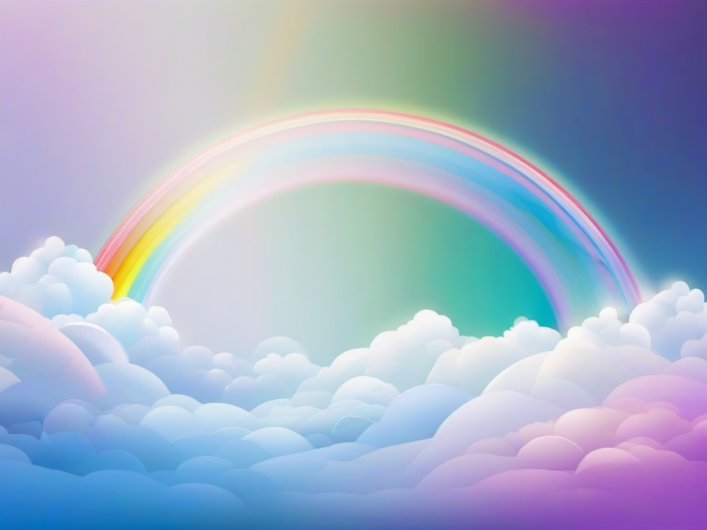 White Rainbow Background  