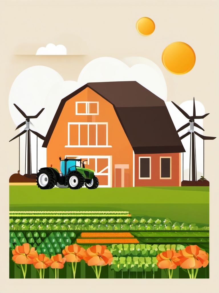 Smart Farming clipart - Smart farming and agricultural technology, ,vector color clipart,minimal