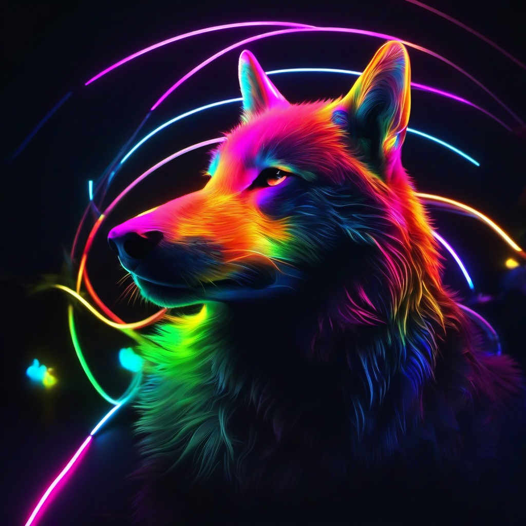 Neon Background Wallpaper - cool neon animal wallpapers  