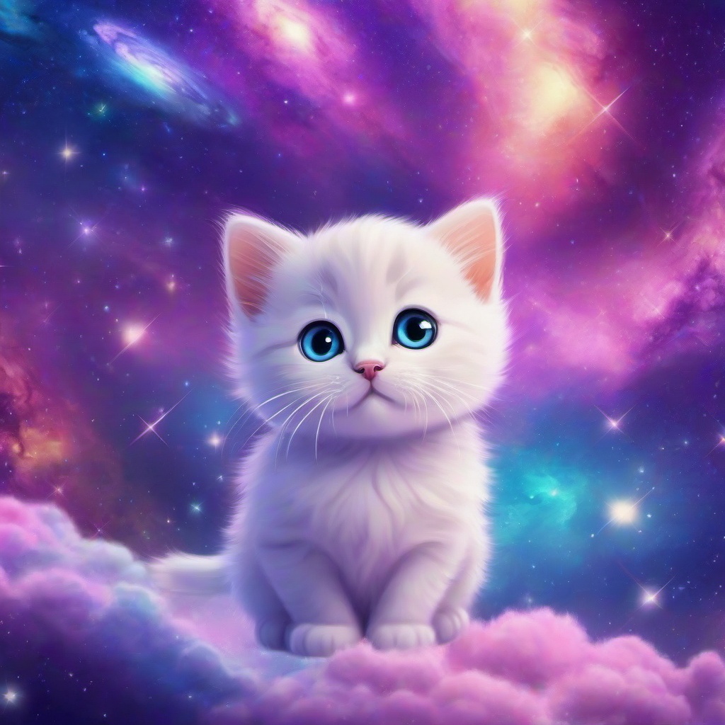 Galaxy Background Wallpaper - pastel cat galaxy wallpaper  