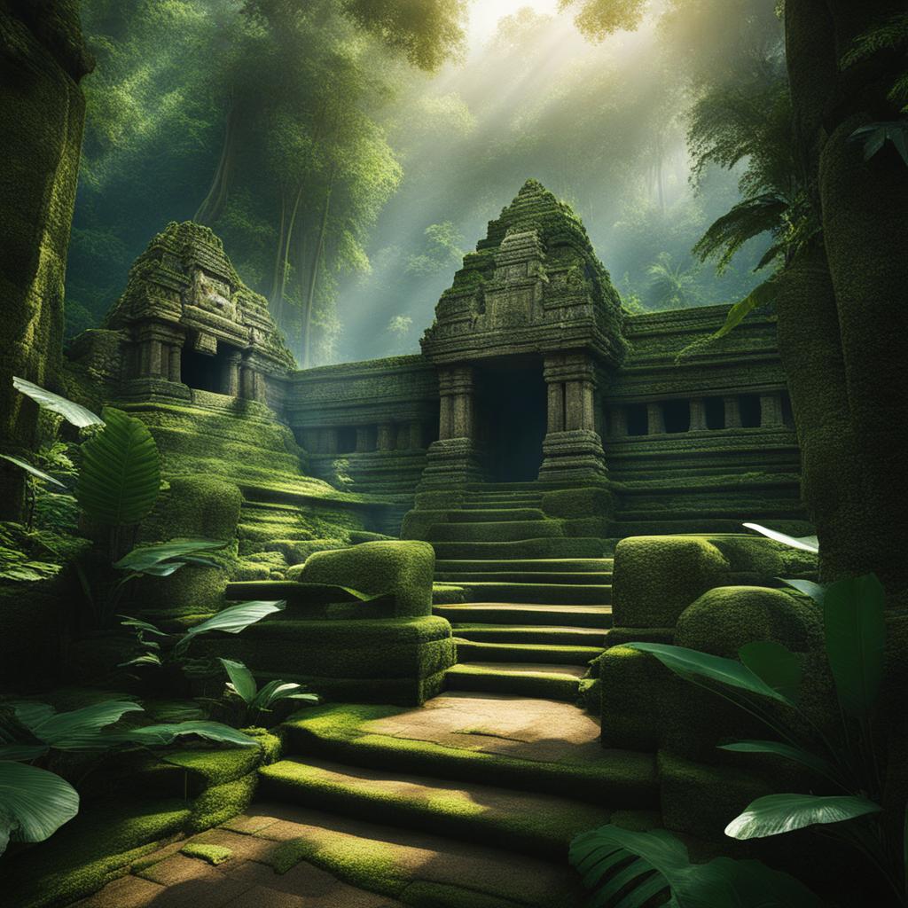 discover the secrets of the hidden jungle temple, a mysterious temple deep within a lush jungle. 