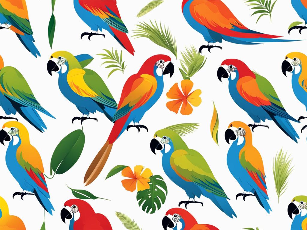 parrot clipart - a parrot with a painter's palette, creating vivid, exotic masterpieces 