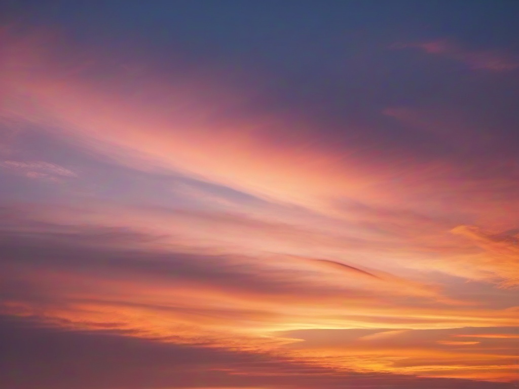 Sunset Wallpaper - Pastel sky with wispy clouds at sunset.  sunset background