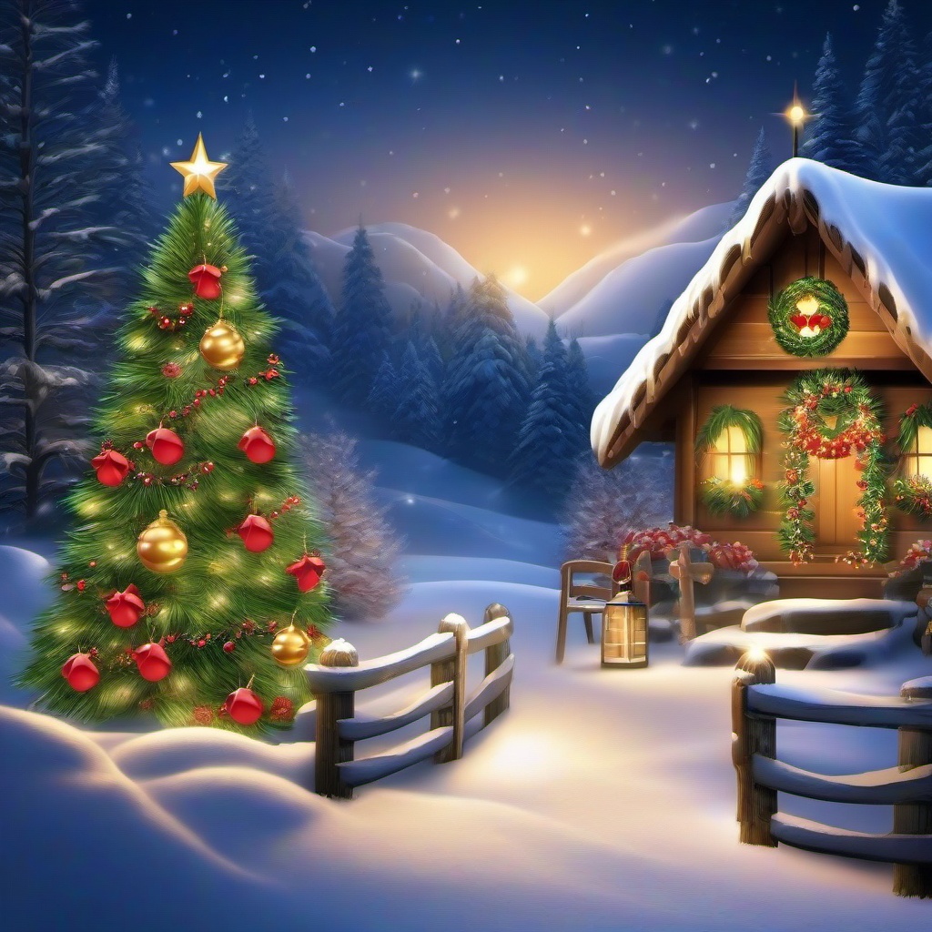 Christmas Background Wallpaper - christmas scene backdrop  