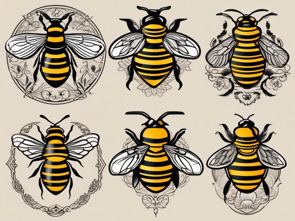 beehive tattoos  vector tattoo design