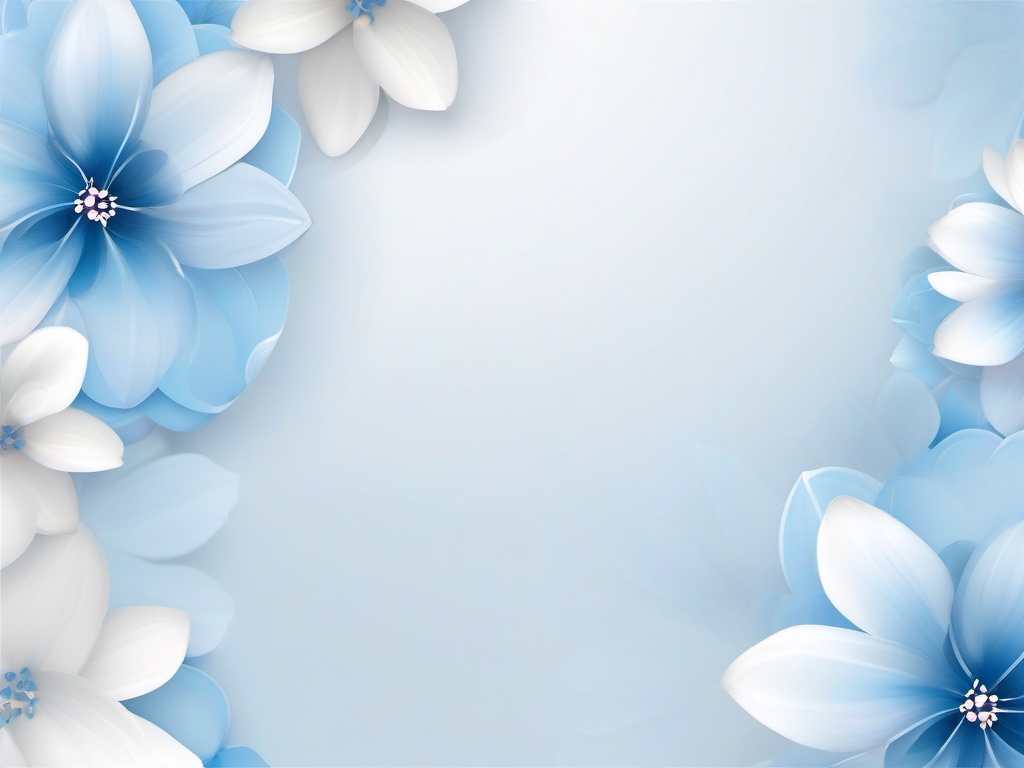 White And Blue Flower Wallpaper-White background with delicate blue flowers arranged softly  background wallpaper