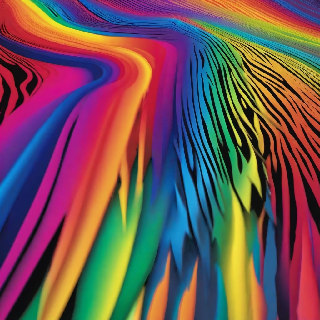 Rainbow Background Wallpaper - rainbow zebra background  