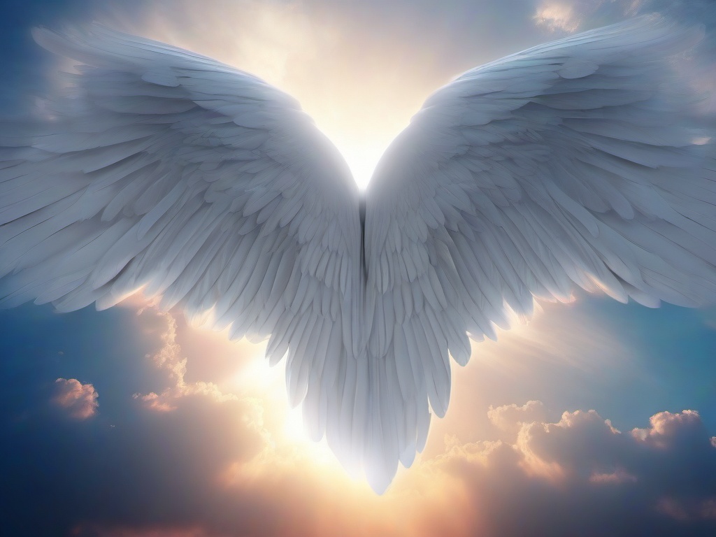 Angel Wings Heaven Background  