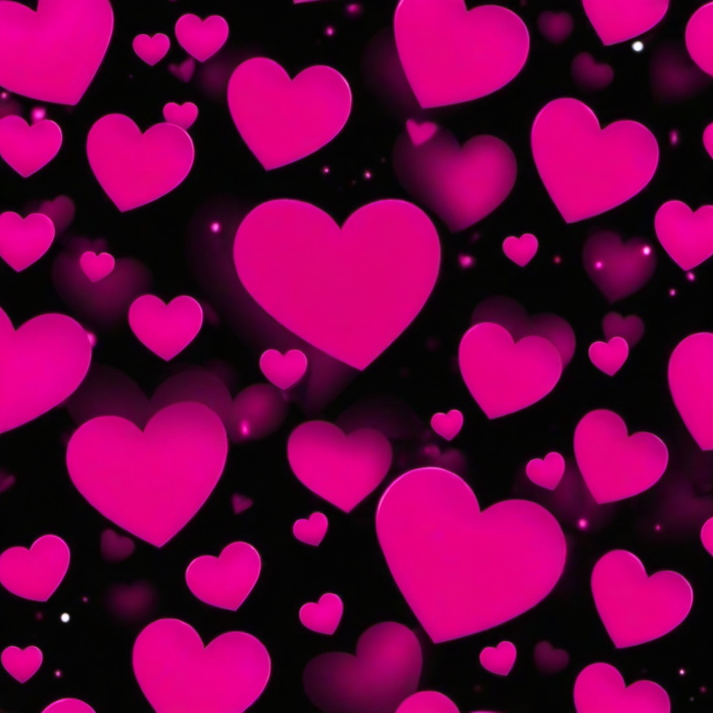 Heart Background Wallpaper - neon pink heart with black background  