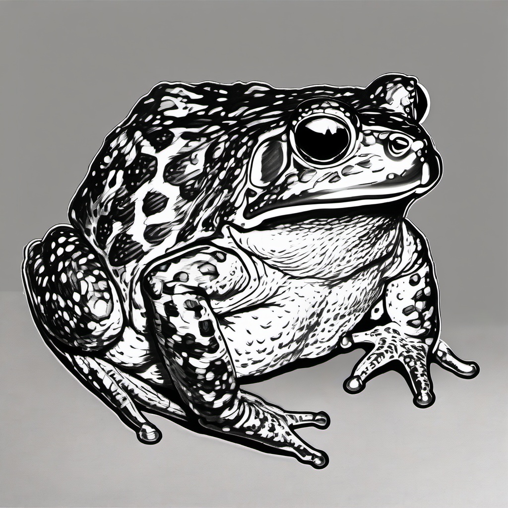 drawing of fowler's toad  minimal rough sketch scribbles,doodles,black and white