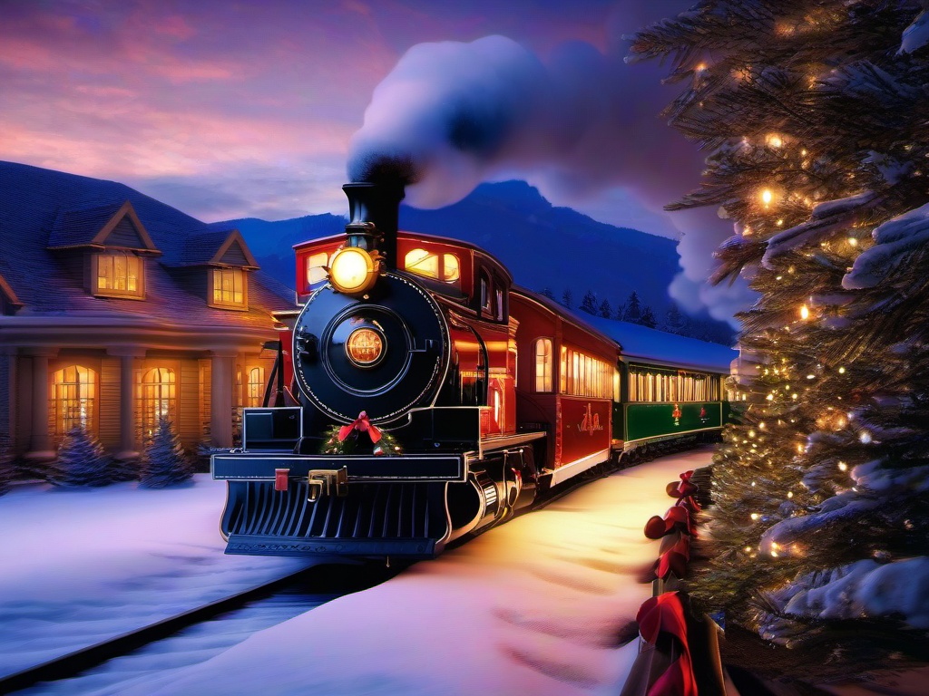 Christmas Train Wallpaper  