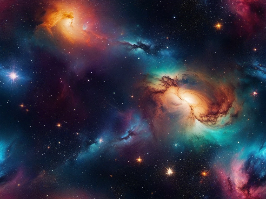 Space Wallpaper - Nebula and Stars in the Milky Way wallpaper splash art, vibrant colors, intricate patterns